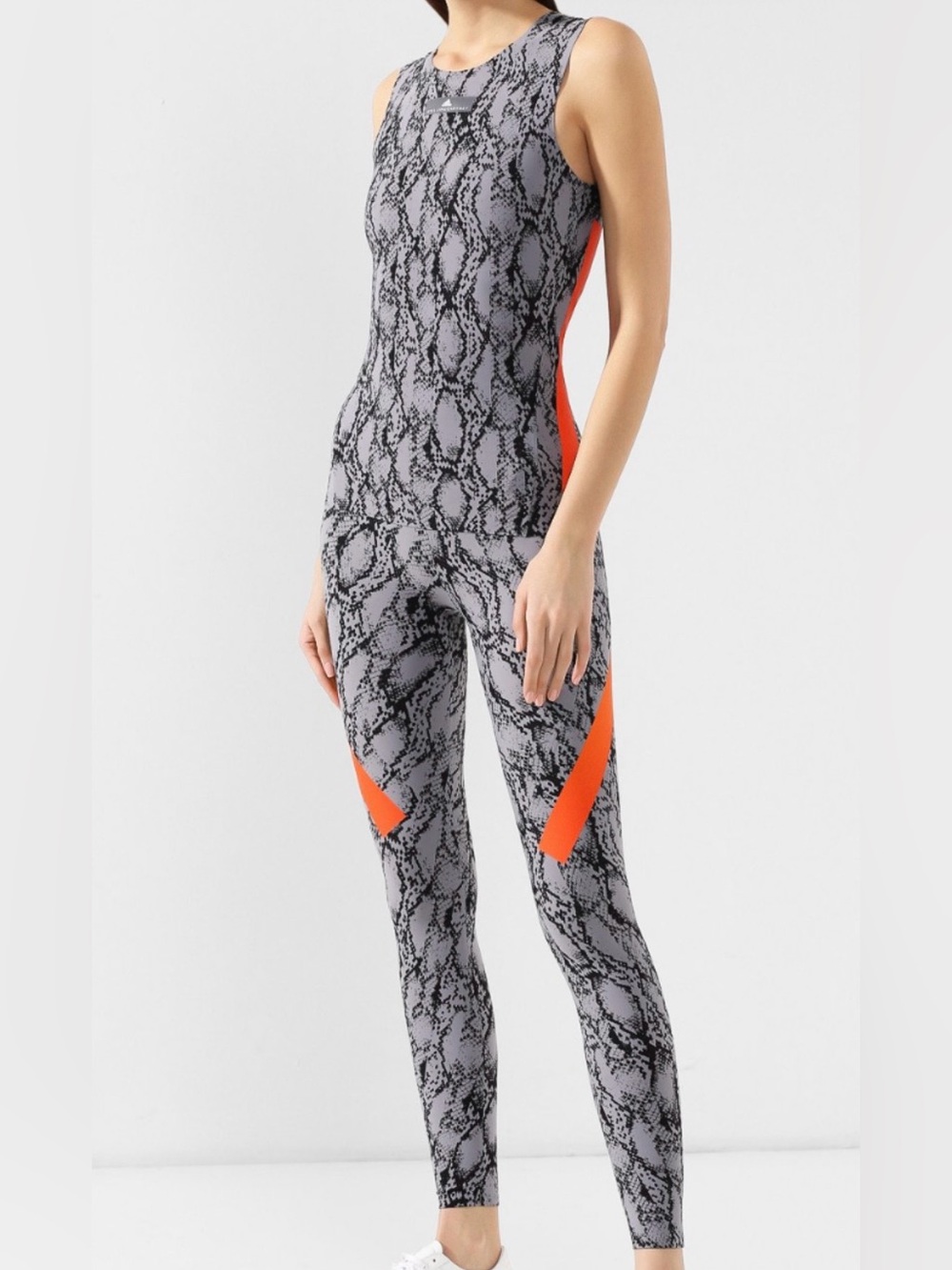 Adidas by Stella McCartney Gray Snake-Print tank top and leggings size xs